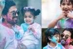 allu arjun photos, sneha reddy allu arjun, in pics allu arjun s adorable moments with family for holi is too cute to miss, Juno