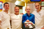 Josh Katrick, man with cancer donates pizza prize, cancer patient donates winning prize of year worth pizza, Northampton