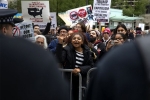 Trump, Protest, chicago citizens stand united against trump following his first visit, Bay area