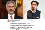 minister of external affairs, foreign minister, new foreign minister s son dhruva jaishankar says he can t help with passport woes in cheeky tweet, Tsai