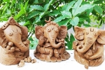 prepare ganesh idol at home, ganesh murti, how to make eco friendly ganesh idol from clay at home, Ganesh chaturthi