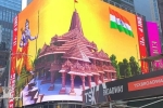 Indian Americans, temple, why is a giant lord ram deity appearing on times square and why is it controversial, Indian americans