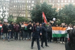 inidans london attack, indians pulwama london., indians protest in london over pulwama terror attack, Pakistan commission