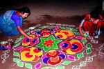 how to make rangoli designs with dots, importance of rangoli in marathi, spiritual and cultural significance of making rangoli outside the house, Krushna