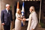 Prime Minister Narendra Modi, Israeli Premier Benjamin Netanyahu, modi received by netanyahu in israel, Israeli premier benjamin netanyahu