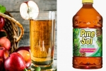 school, Pine Sol, preschoolers served with cleaning liquid to drink instead of apple juice, Pine sol