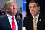 donald trump, donald trump, president trump plays misleading clippings from cuomo in press briefings, Andrew cuomo