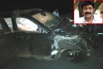Rajasekhar car accident, Rajasekhar car accident, rajasekhar meets with a road accident, Mercedes benz