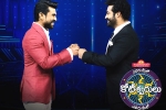 Ram Charan, Evaru Meelo Koteeswarulu highlights, ram charan and ntr offer a treat through evaru meelo koteeswarulu, Double dose