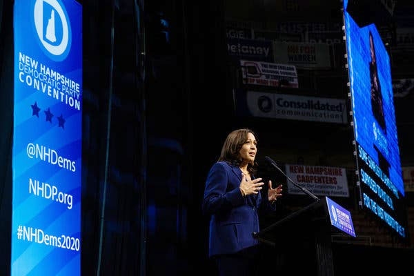 Harris Say Sorry for Laughing After Man Calls Trump 'Mentally Retarded'