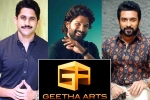 Geetha Arts new films, Suriya, geetha arts to announce three pan indian films, Death anniversary Geetha Arts new films, Suriya, geetha arts to announce three pan indian films, Death anniversary