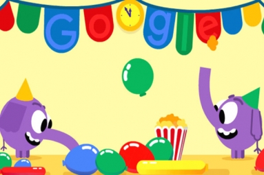 Google Doodle Marks New Year's Eve With A Pair Of Cute Elephants