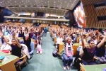 international yoga day 2019 theme, international yoga day 2019 venue, international day of yoga 2019 indoor yoga session held at un general assembly, International yoga day