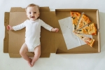 Dani Leigh Giannandrea, monthly baby pictures app, mom documents her baby s monthly growth with pizza check out creative baby monthly milestone pictures, Baby photo