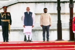 Narendra Modi latest, Narendra Modi latest updates, narendra modi receives ceremonial guard of honour in sri lanka, Covid 19