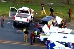 Texas Road accident videos, Texas Road accident updates, texas road accident six telugu people dead, Telugu people